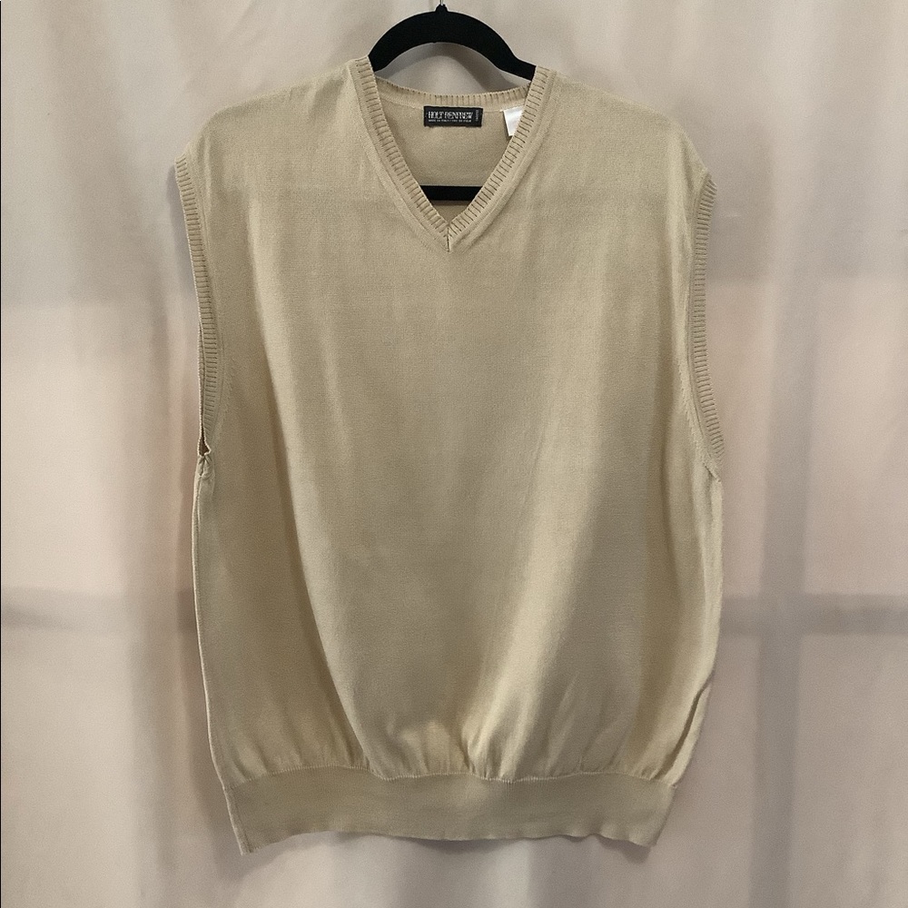 Holt Renfrew cotton beige sweater vest